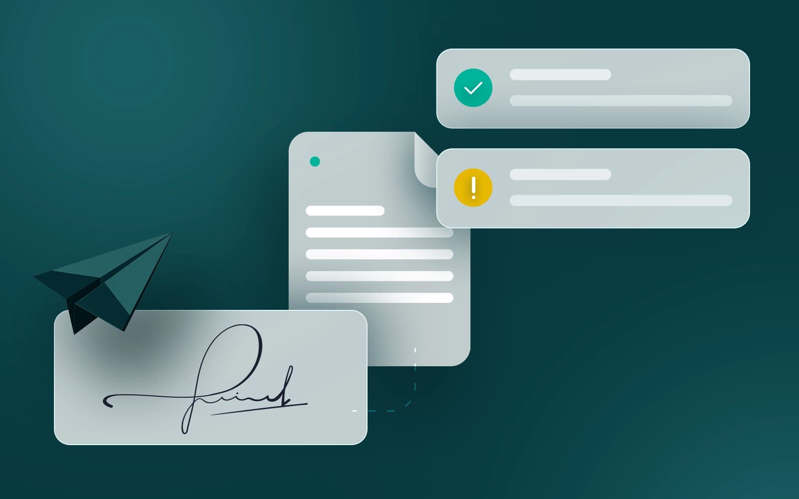 Send and track signatures